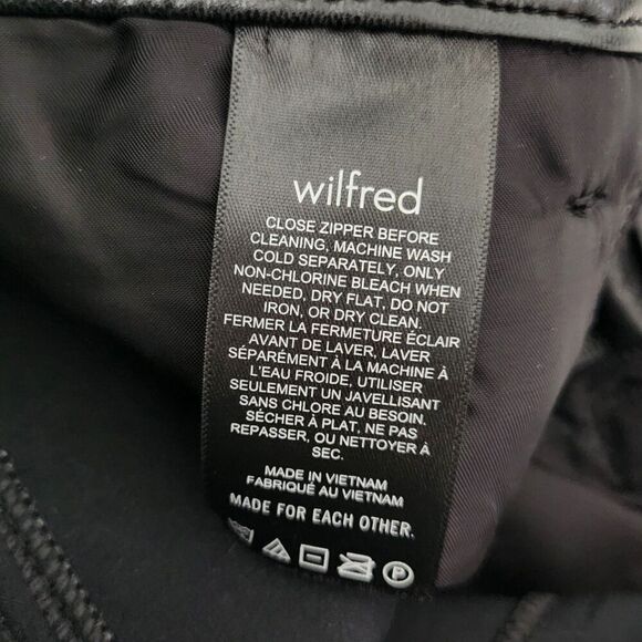 Aritzia Wilfred Melina Pants 0 Black Vegan‎ Leather Straight Leg High Waisted - Picture 4 of 10